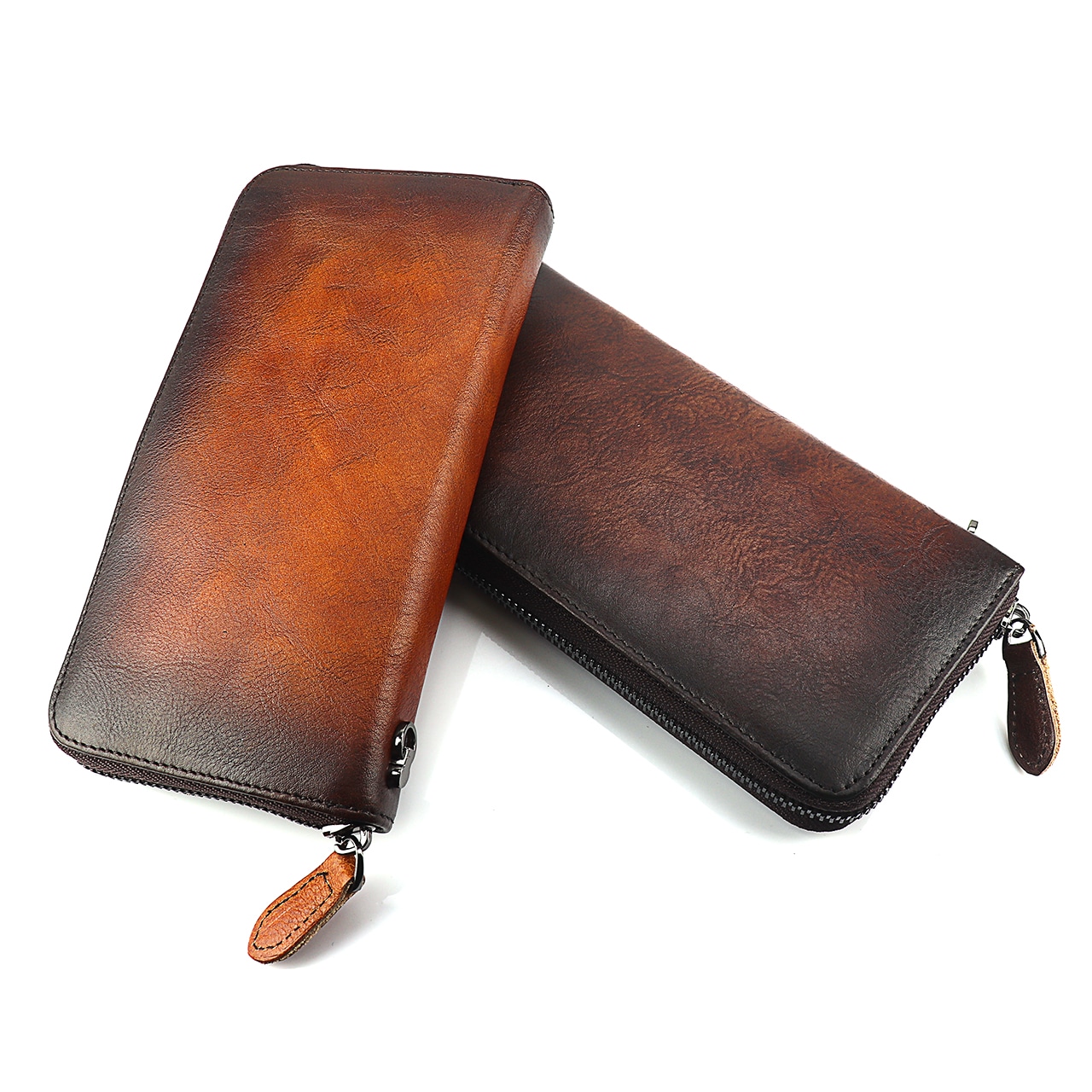 本革 財布 メンズ ウォレット 長財布 ラウンドファスナー 小銭入れ 牛革 カウレザー お札入れ カード入れ 大容量 人気