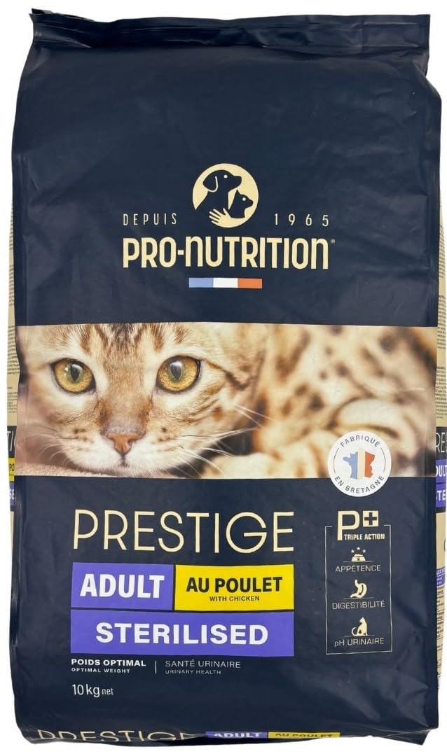 フランス産 プレスティージ 猫用 アダルト 避妊去勢 with チキン（プロニュートリション） (10kg) 15,919円