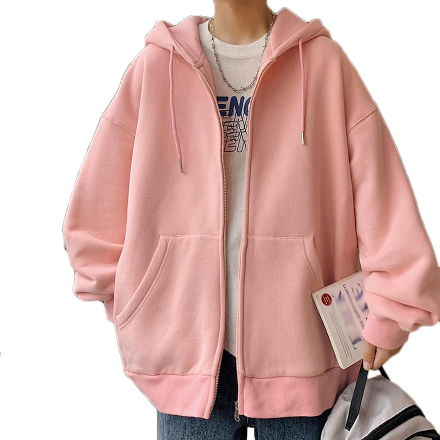 ジップアップパーカー メンズ 長袖 フルジップ 学院風 Vネック 厚手 保温 防寒 カジュアル フード付き パーカー 大きいサイズ アウター トップス おしゃれ 秋服 冬服 お出掛け シンプ