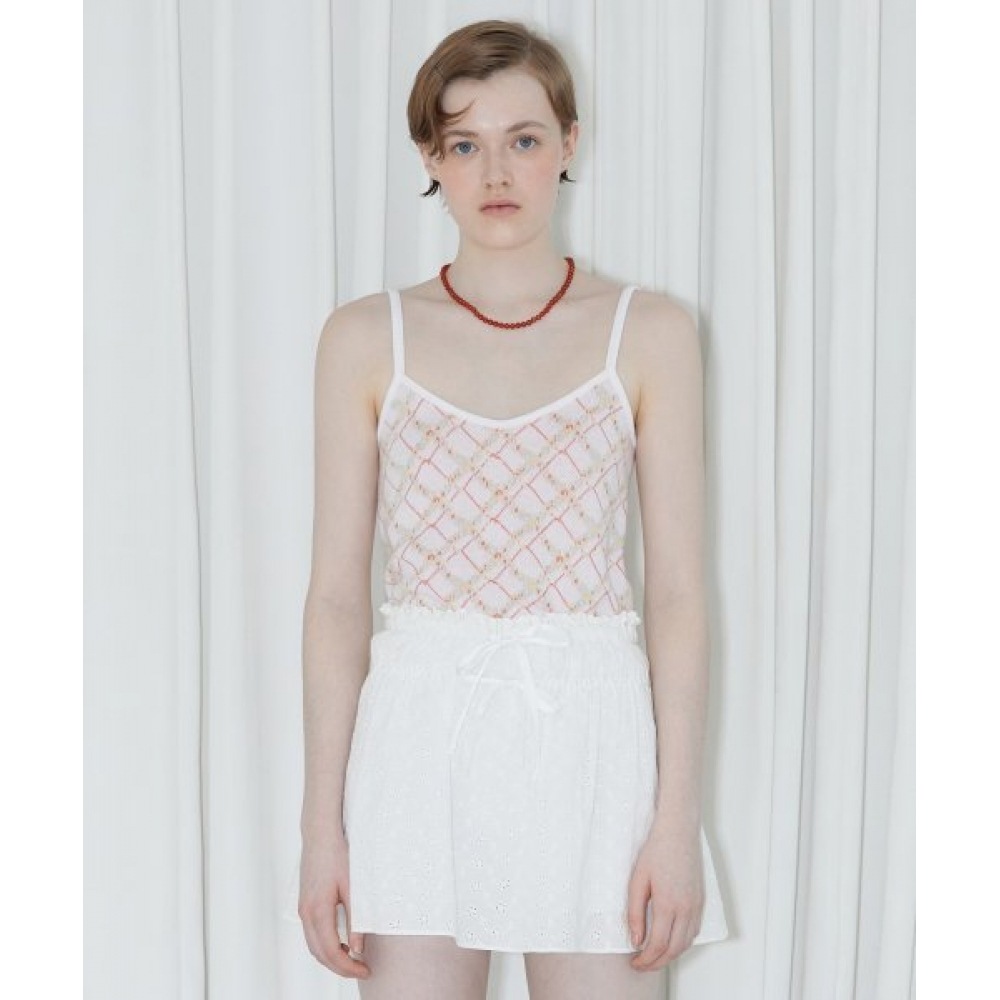 シノーン花柄スレーツ (オフホワイト)