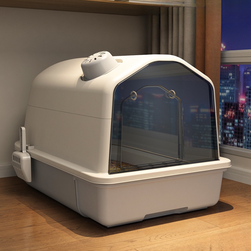 猫のごみ箱箱アンチエンクロード抗臭気脱臭番号猫のトイレスプラッシュ猫砂sand砂流域デフォルト