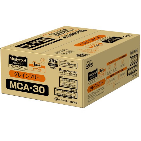 ドッグフード　メディコートアドバンス　グレインフリー　１歳から　チキン味　６ｋｇ（５００ｇX１２袋）　ＣＲＣ45―03―76―10―20