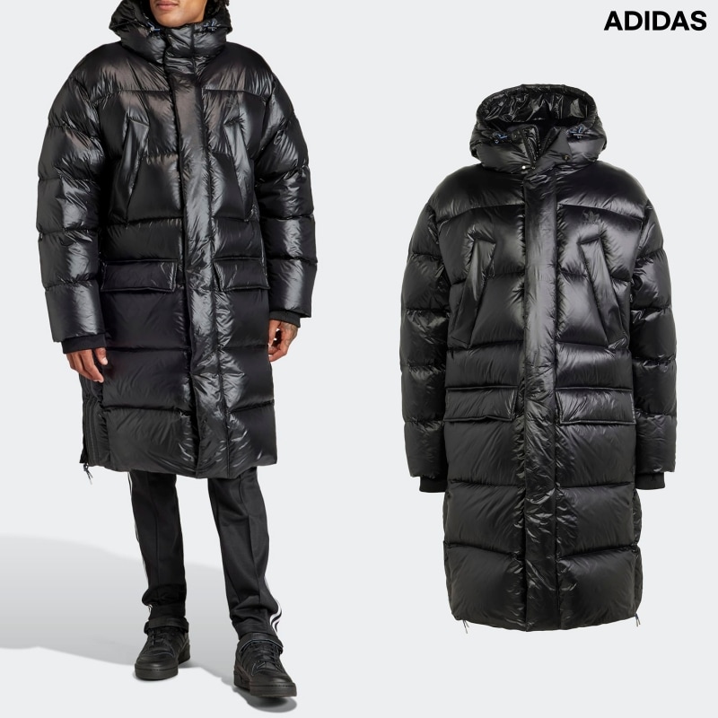 adidas[ADIDAS] アディダス ユニセックス パフ ダウン ロングジャケット / LONG PUFFER DOWN BLACK