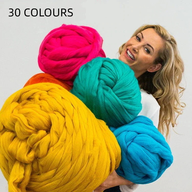 【3日で出荷】チャンキーニット 5000G 幅8CM 毛糸 DIY INS おしゃれ アクリル ヤーン ニットヤーン ウール チャンキーヤーン ブランケット 超太毛糸 手芸 編み物 太い 太 5,859円