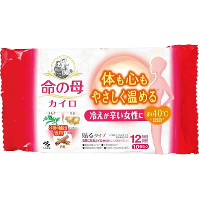 他サイト： 小林製薬　命の母 カイロ 貼るタイプ (10個入)の商品画像