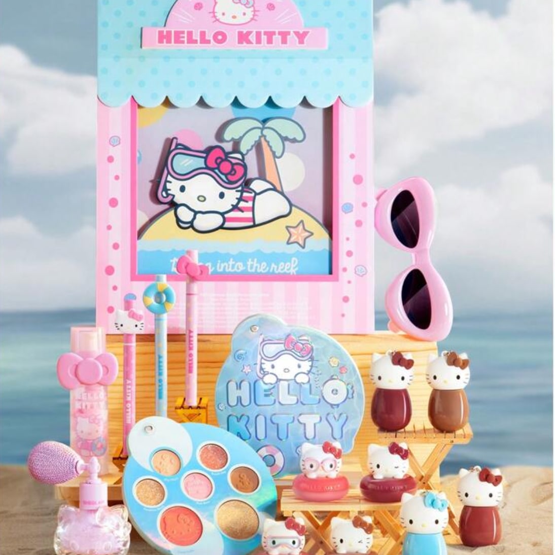 SHEGLAM♡ハローキティコラボ クリームチーク Qoo10] SHEGLAM 【人気新品】チーク ハローキティ連名 キ