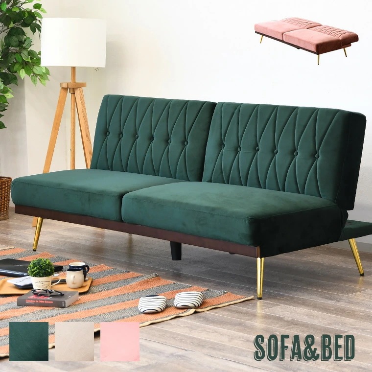 ソファベッド ソファーベッド コンパクト セミダブル リクライニング 幅広 180cm 3人掛け 北欧 折りたたみ式 フロアソファ リクライニングソファー 韓国