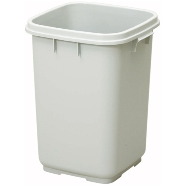 (まとめ) 新輝合成 ダストボックス 60 本体のみ(フタ別売) グレー DS-988-063-0 1台 (×2セット)