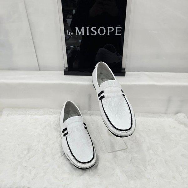 By 男性 カジュアル コンフォート ローファー 121HT837DZ010 WHITE 2 JJ