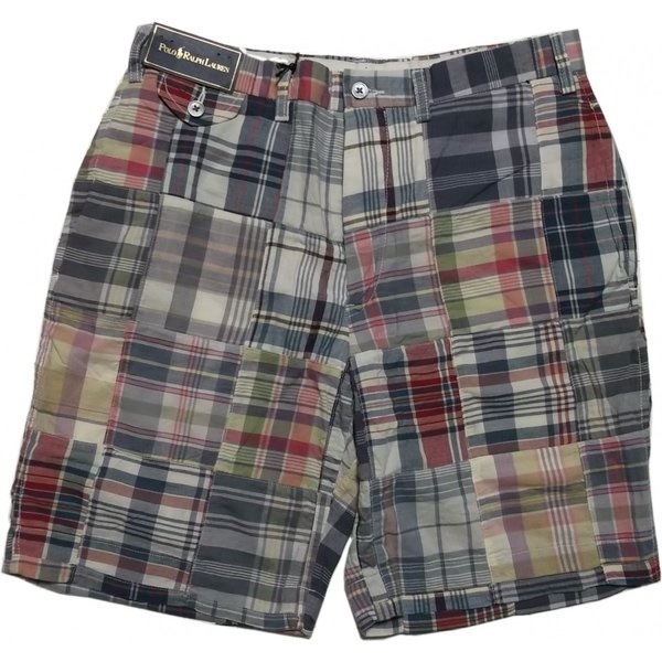LA直輸入 ラルフ メンズ マドラス パッチワーク ショーツ ハーフパンツ shorts 201 10,090円