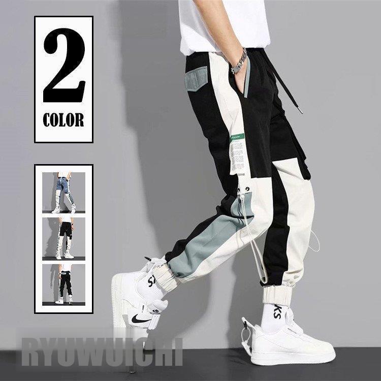 カーゴパンツ メンズ ジョガーパンツ スウェットパンツ ボトムス 多機能 ワークパンツ ズボン 英字 カジュアル チノパン イージーパンツ 父日