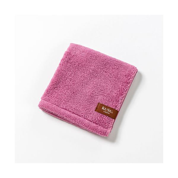 [5個セット]楠橋紋織 クスオーガニック ウォッシュタオル 約33cmx34cm ピンク