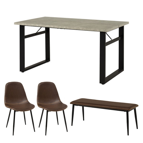 LT-4771GY-44DBR-4S ダイニング4点セット メーカー直送