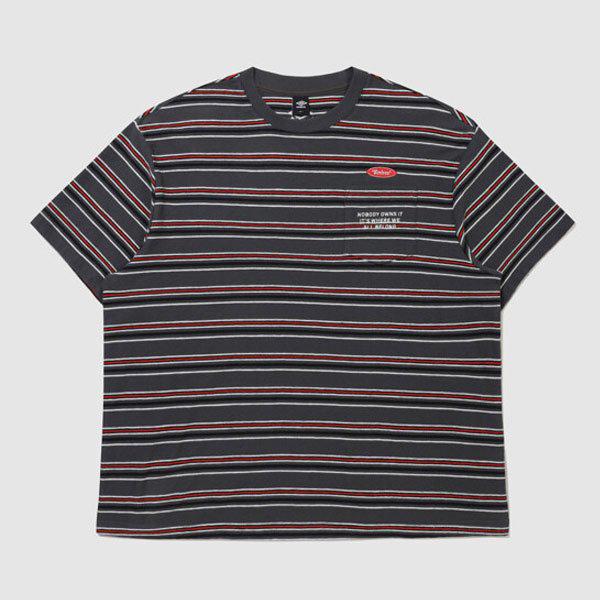 クリスピー・タスランストライプ半袖Tシャツ UR211CRS59 DCH