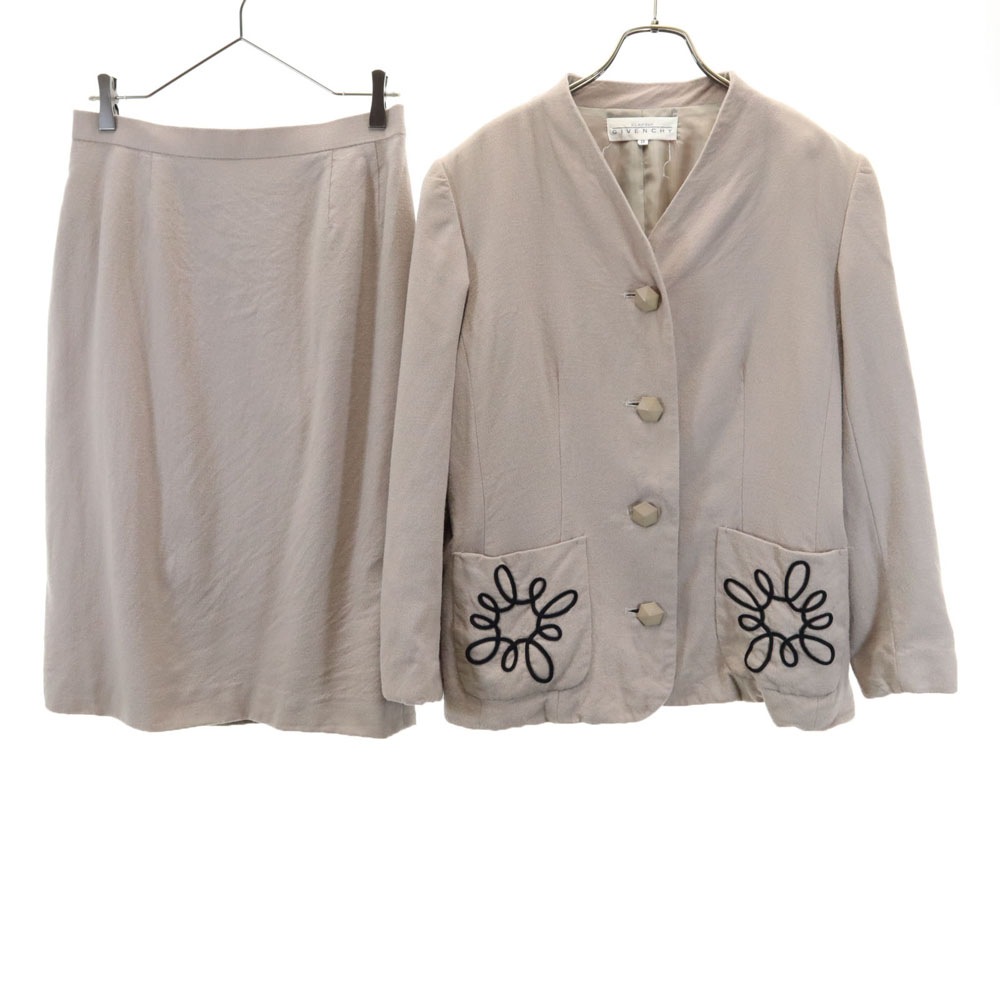 グラマー ウール スカートスーツ 上下セットアップ 13 ベージュ系 GLAMORUR レディース