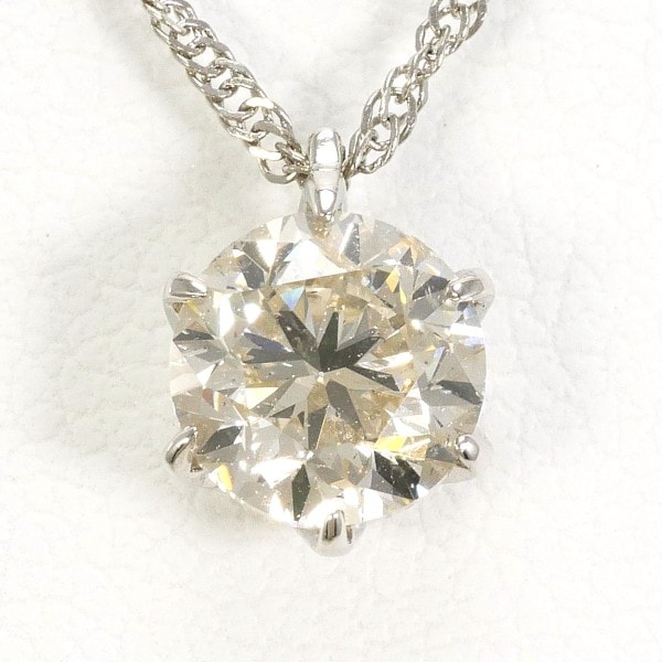 PT1000 ネックレス ダイヤ 1.011 鑑別書 約42cm ジュエリー 中古