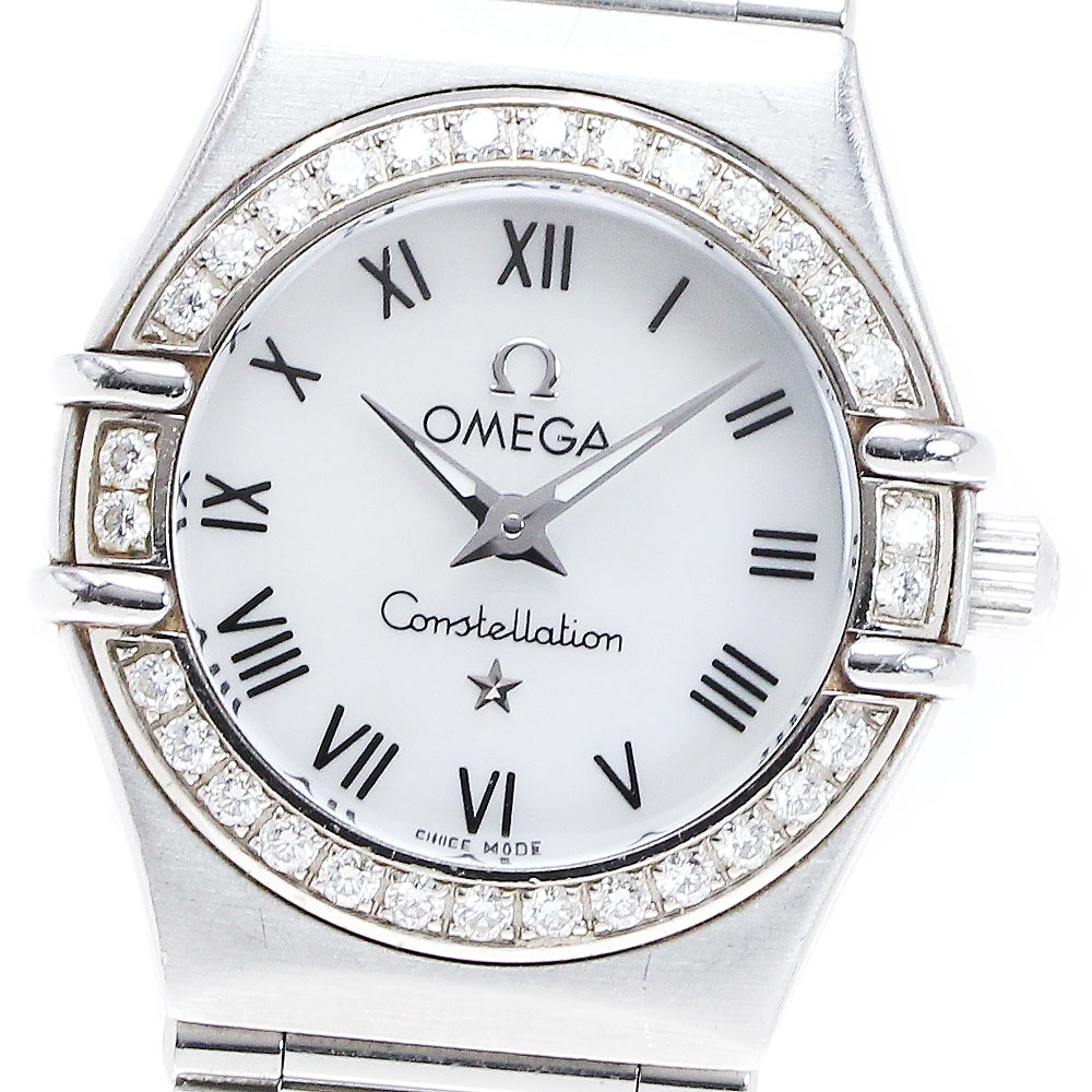 オメガ OMEGA 1476.61 コンステレーション ダイヤベゼル クォーツ レディース _844867【中古】