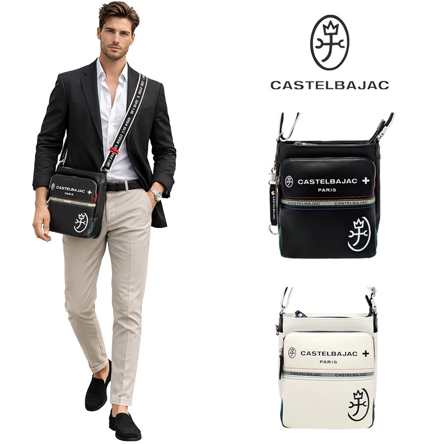 CASTELBAJAC シャアル ショルダーバッグ ショルダーバック 斜め掛けバッグ 斜め掛け メンズ レディース 男女兼用 ギフト プレゼント ブラック 052111