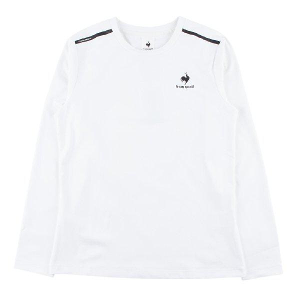 ピーチ起毛長袖Tシャツ QP413ERLO1 WHT