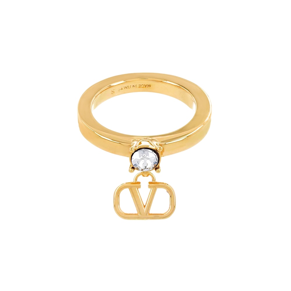 バレンチノ 5W2J0T52 YCW MH5 (J0T52 YCW MH5) ガラヴァニVlogoクリスタルリング