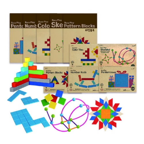 ブレインフォレスト EDXクリエイティブプレイ数学 busy play 2段階セット 5種 幼稚園子どもの家 学園教習 教区団体創造力
