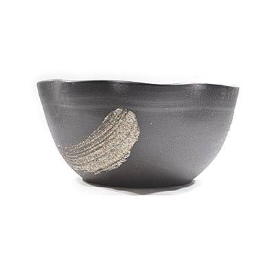 [睡蓮鉢 めだか鉢］信楽焼 緑釉はけ目水鉢 12号サイズ【自然 水辺 水盤 水ばん 花器 水鉢 めだか 金魚 水生植物 陶器鉢 睡蓮 池 ビオトープ】