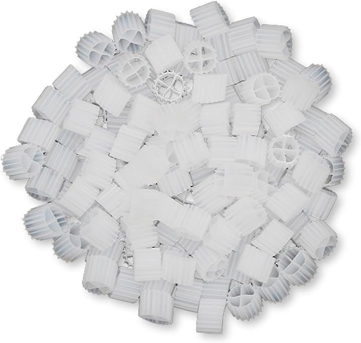 流動ろ材 Φ25 多孔質濾過フィルター材料 水槽用品 ろ過材 生物濾過 バクテリア 微生物 床 MBBR 約25mmx5mm( 1000g)