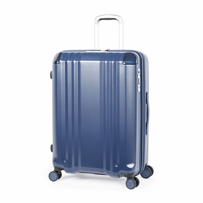 ハードキャリーケース デカかるEdge 拡張タイプ 7～9泊 70L＋12L ALI-089-24W-MNV マットネイビー
