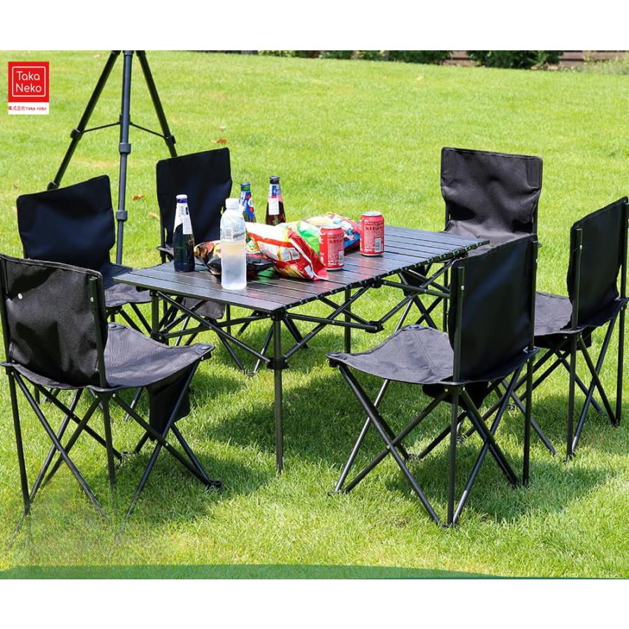 屋外テーブルチェアセットキャンプテーブルチェアセット5/7個セットベンチセット折りたたみ椅子コンパクトな収納袋組み立て簡単軽量花火大会屋外テントガーデン