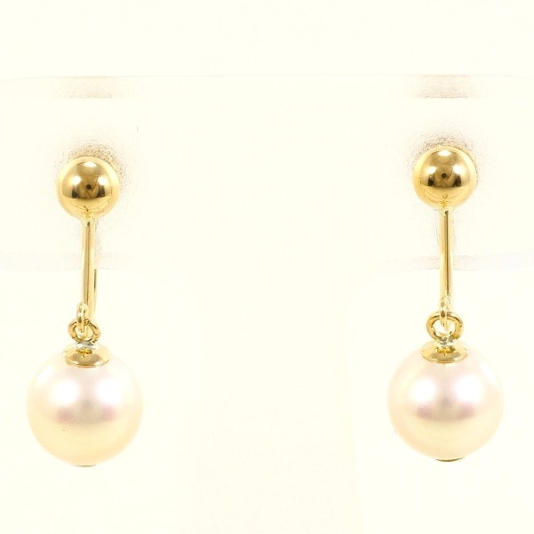 K18 18金 YG イエローゴールド イヤリング パール (真珠) ジュエリー 中古