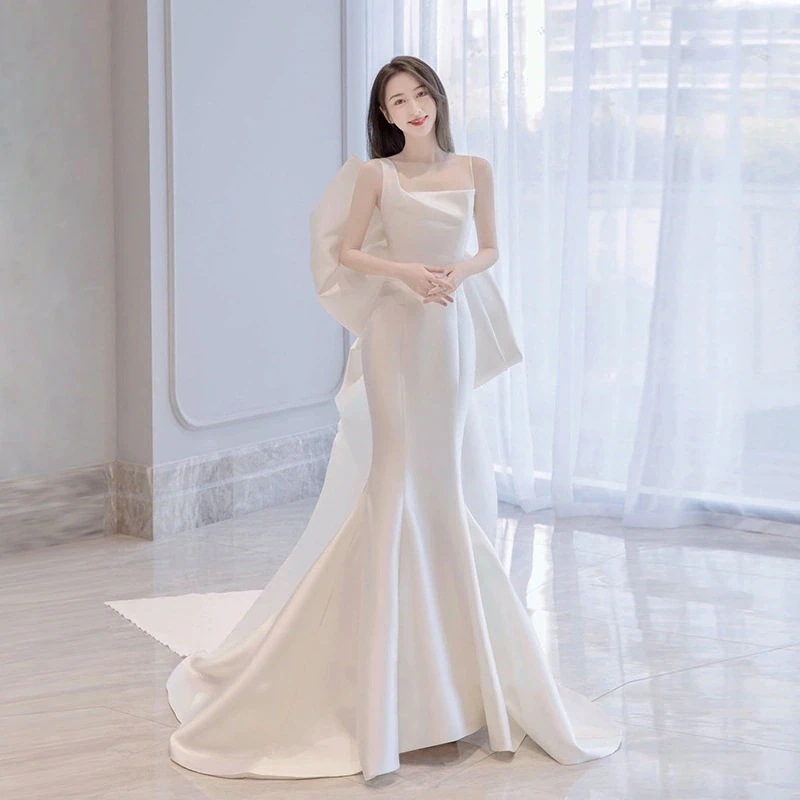パーティードレス2023 新作 気質 フレンチヴィンテージ 蝶結び 高級感 結婚式 演奏会 発表会 卒業式 成人式 同窓会 ドレスワンピース 花嫁ロングドレス 結婚式ワンピース
