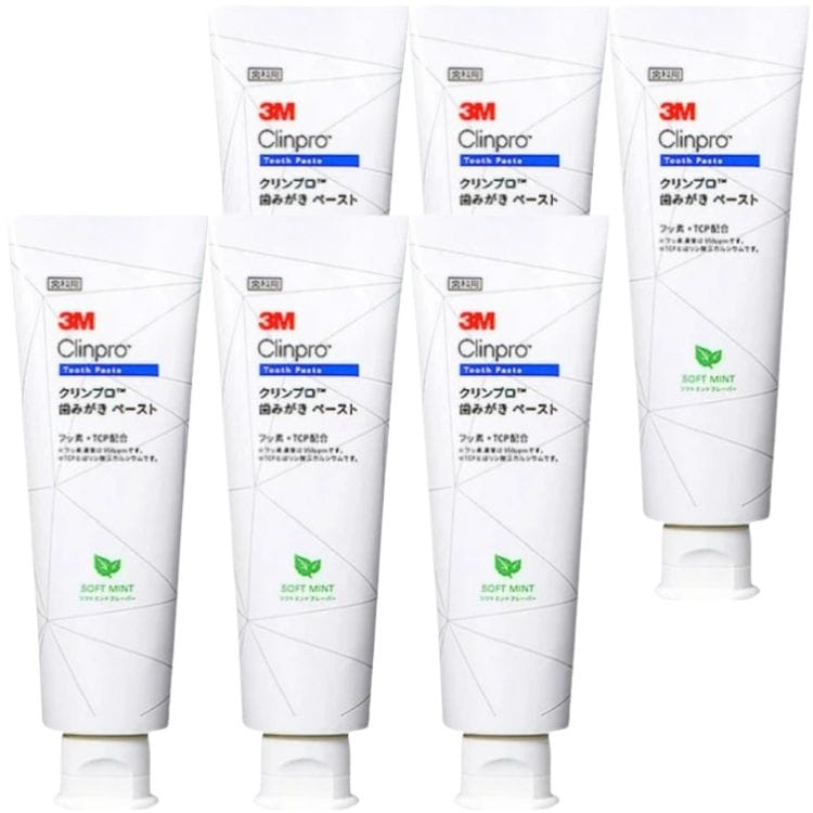 6本セット 3M クリンプロ 歯みがきペースト ソフトミント 90g フッ素濃度 950ppm 8251 スリーエム