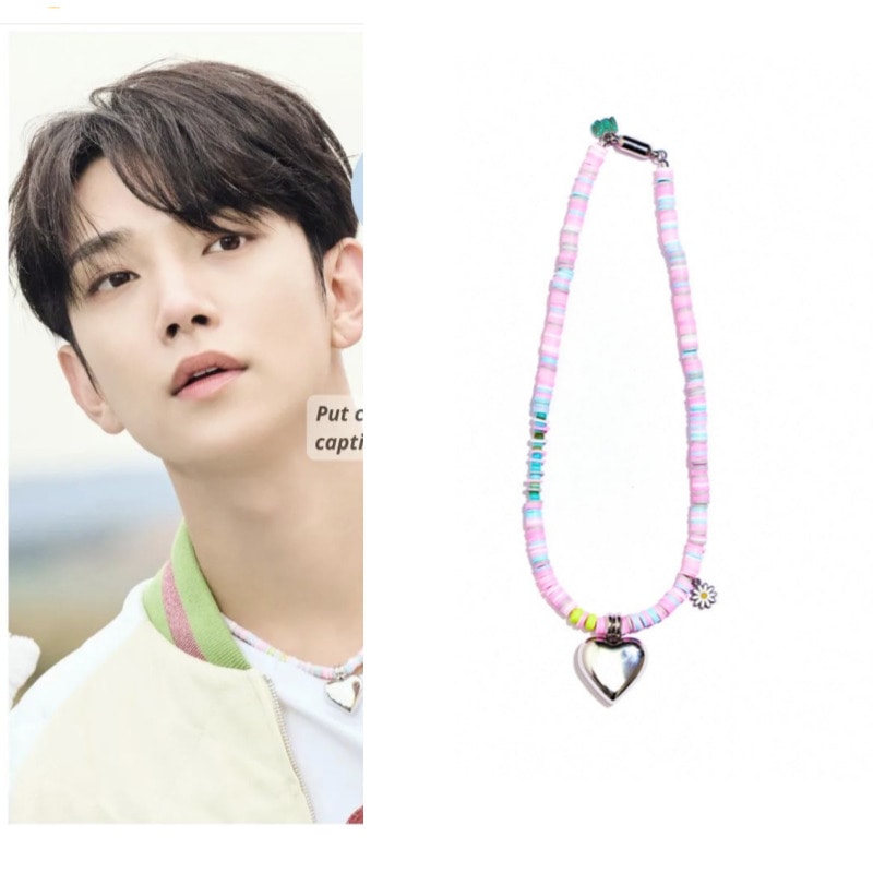 【SEVENTEEN Joshua ジョシュア着用】DAiSY COTTON CANDY POLYMER NECKLACE #95　Seventeenアクセサリーネックレス