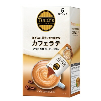 伊藤園 TULLYS＆COFFEE タリーズコーヒー カフェラテ 78g(15.6g5本)8箱【34営業日以内に出荷】 コーヒー 粉末 インスタント