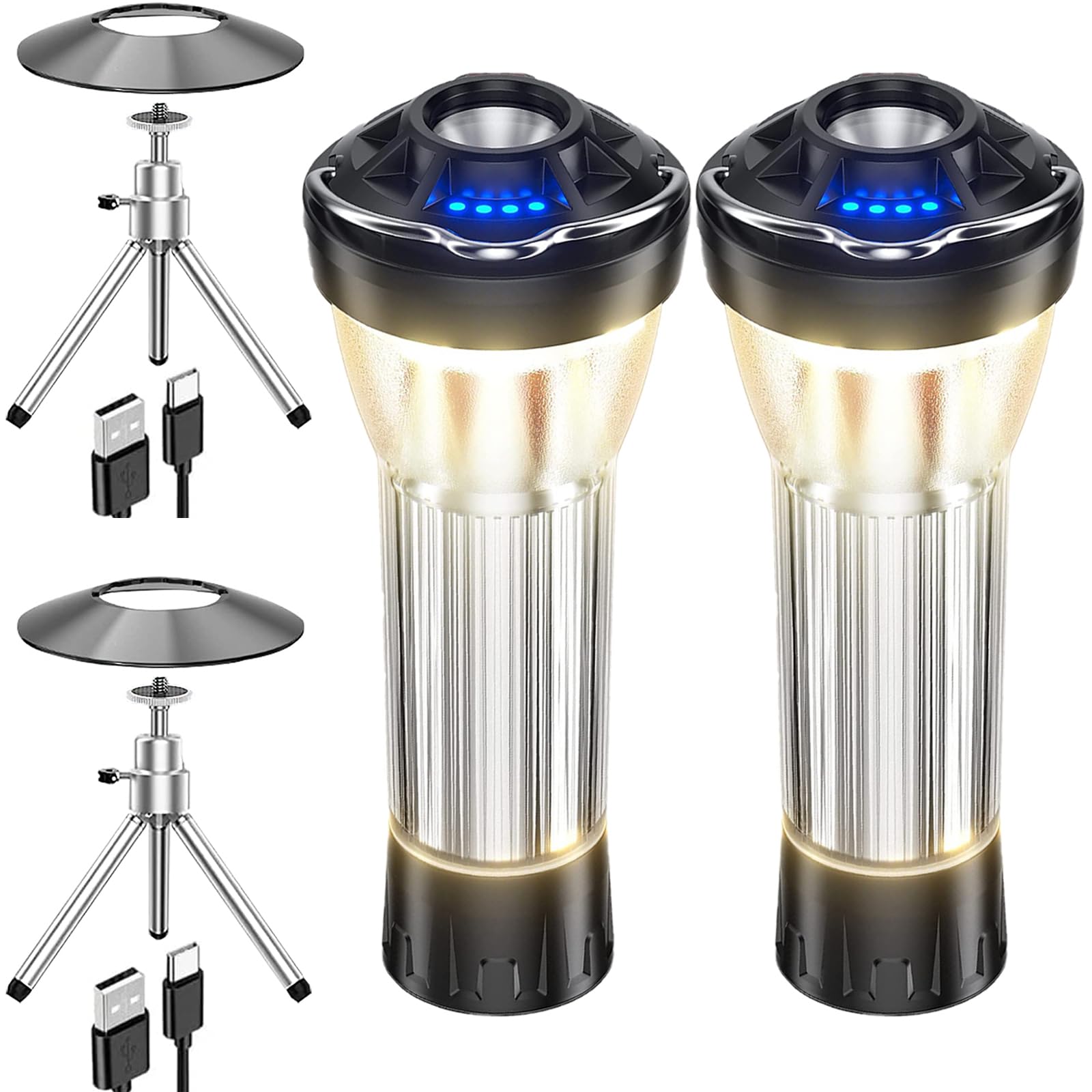 【2個セット・新登場】LED ランタン TOWAJI キャンプ ランタン・小型暖色懐中電灯・4つ点灯モード・2600mAH(180-370LM調節可能)・IPX4防水防塵・ランタン led 充電式・キアウトドア用寝具