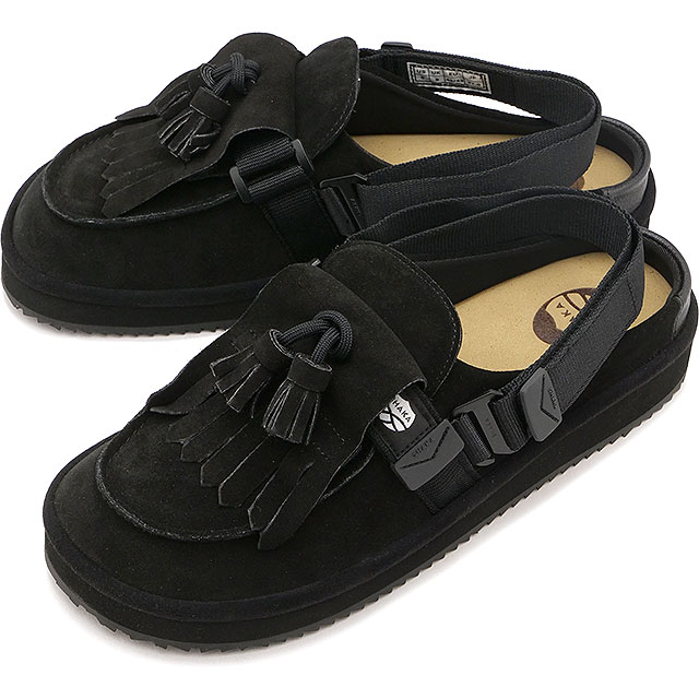 モックミュールタッセルスエード [SK-296] MOC MULE TASSEL SUEDE メンズ・レディース 靴 モックシューズ モカシン アウトドア Black 正規取扱店