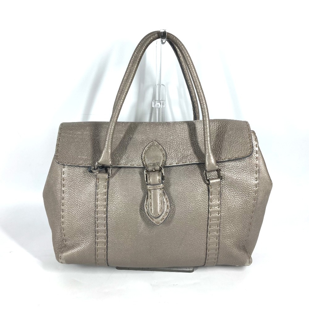 ショルダーバッグ セレリア リンダ カバン 肩掛け トートバッグ フラップ レザー グレー系