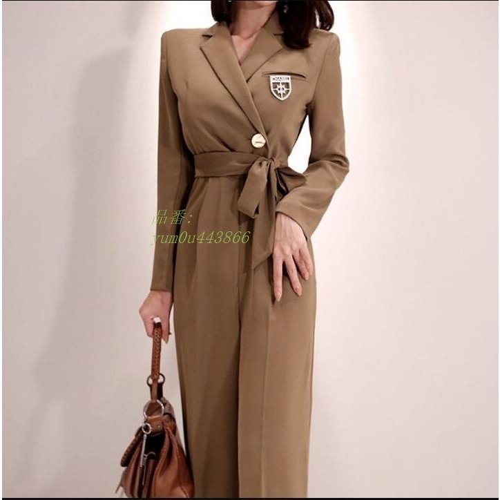 オールインワン スーツ 長袖 チュニック 40代 50代 テーラード 就活 オシャレ 30代 20代