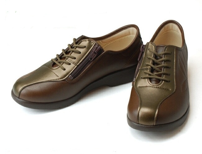 アサヒ 快歩主義 L135 レディースシューズ ベリー ワイン ブラウン ブラック 3E 介護シューズ 婦人靴 撥水加工 丸洗いOK 抗菌 防臭 軽量 日本製 シニア 5,738円