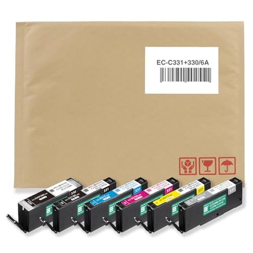 エコリカ キヤノン BCI-330/BCI-331 BCI-331+330/6MP対応リサイクルインク 6色パック EC-C331+330/6A 残量表示対応 【エコリカ封筒パッケージ】