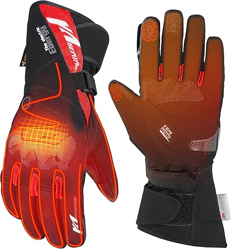 電熱グローブ バイク グローブ 冬 電熱手袋 3段階温度調節 PSE認証 急速発熱 防寒 防水 大容量バッテリー スマホ対応 オートバイ 自転車 通勤 スキー 除雪 釣り 山登り 作業 アウトドア ス