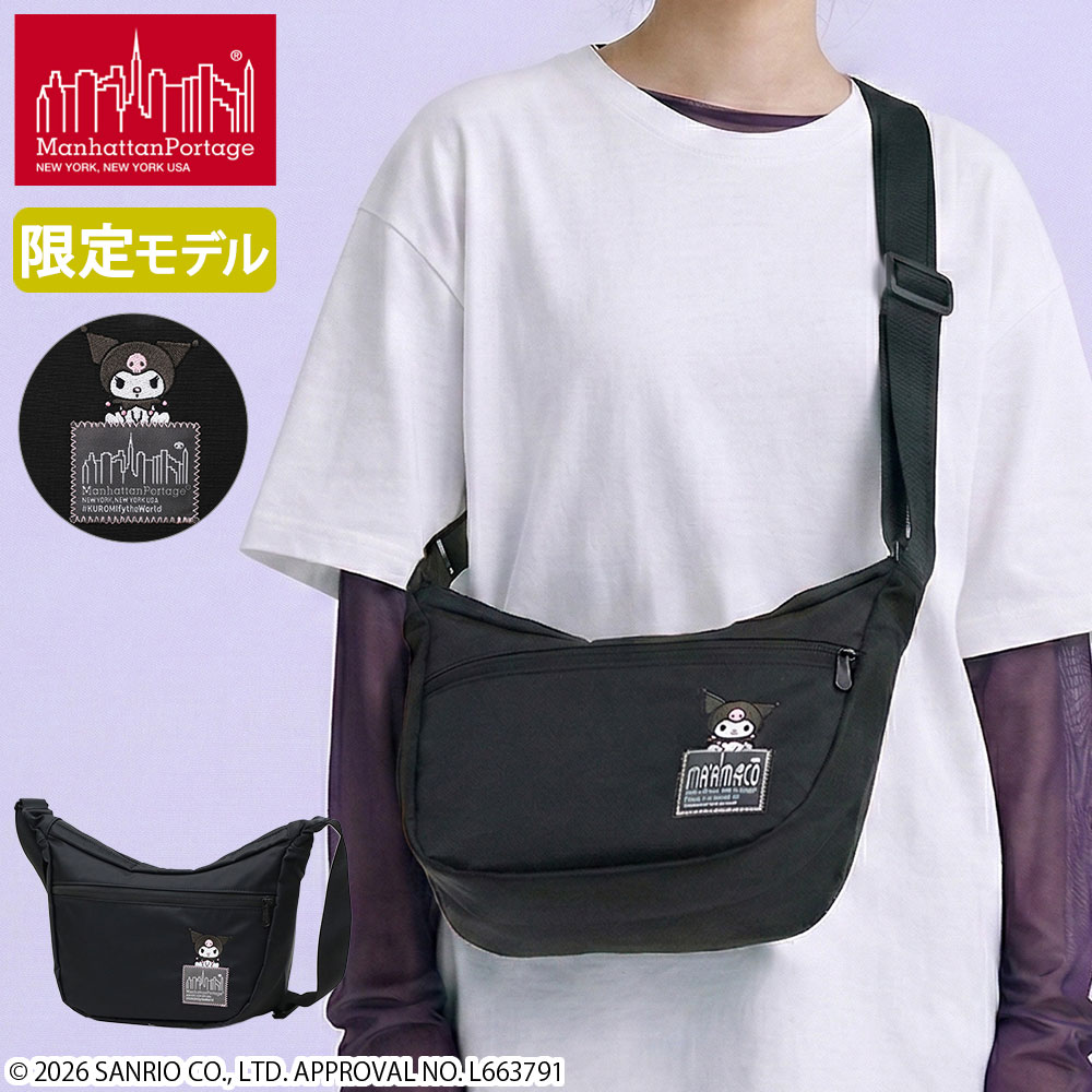 日本正規品 ショルダーバッグ メンズ レディース コラボ 数量限定 B5 KUROMI DUET SHOULDER BAG FLIGHT NYLON BACKING MP2409NTWLBKRM