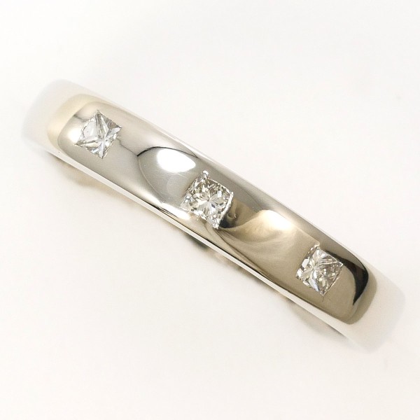 PT900 プラチナ リング 指輪 9号 ダイヤ 0.15 総重量約3.1g ジュエリー 中古