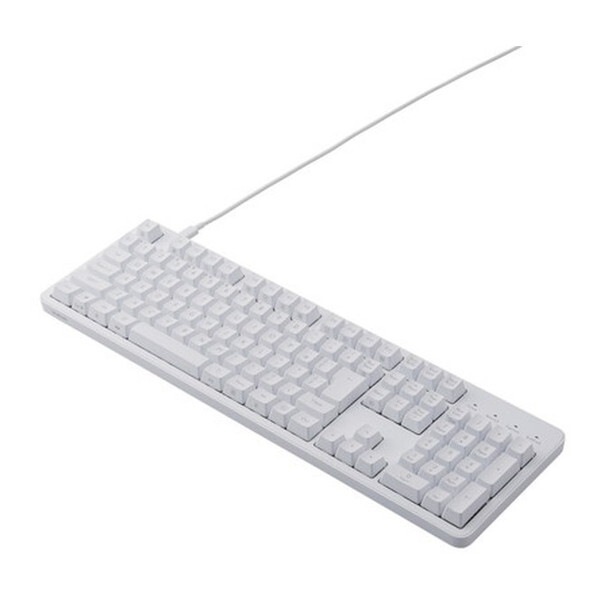 TK-MC50UKTWH ホワイト [キーボード (日本語配列108キー 有線 着脱式USBケーブル 茶軸 タクタイル メカニカル テンキー付き Leggero)] メーカー直送