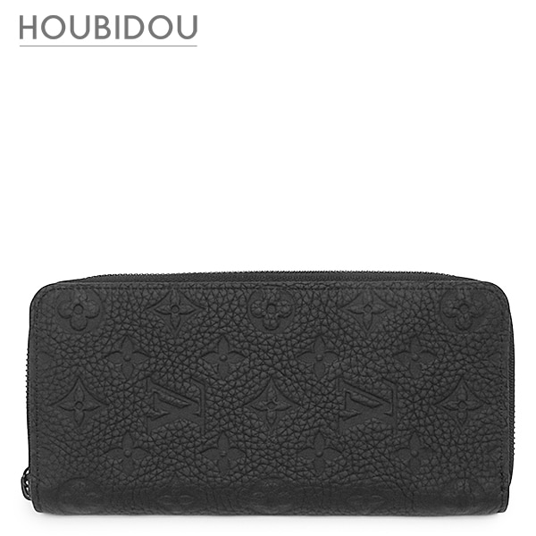 ルイヴィトン 長財布 ジッピーウォレット ヴェルティカル レザー トリヨンレザー ノワール ブラック金具 黒 ラウンドファスナー M69047 RFID【中古】