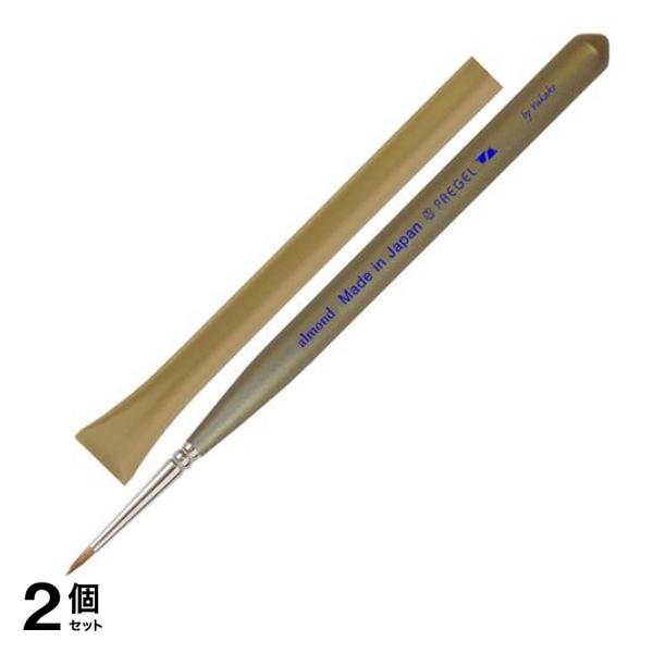 PREGEL SPIRIT(プリジェル スピリッツ) ネイルブラシ アート用筆 YUKAKO アーモンド 1本入 2個セット