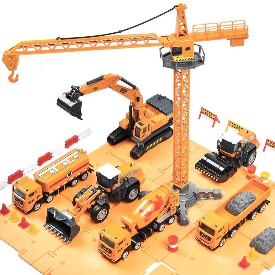建設車両 12周年記念イベントが 7種類セット おもちゃ 男の子 はたらく車 工事カー ブルド トラック 作業車両 90％以上節約