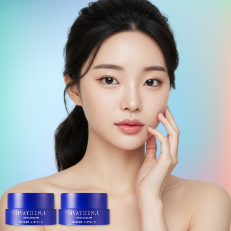 ヒアルロン酸×パンテノール 保湿 ハイドラクリーム 50ml×2個 高保湿 うるおい長持ち 低刺激 水分バリア 軽やかジェルクリーム 無香料 乾燥肌向け ヒアルロン酸＋パンテノール配合 韓国スキンケア