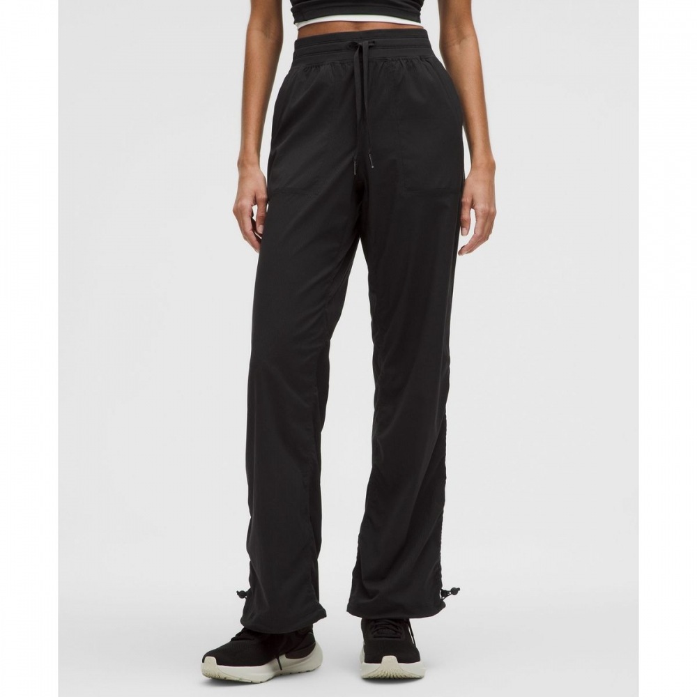 ダンススタジオリラックスフィットミスターパンツ-ブラック