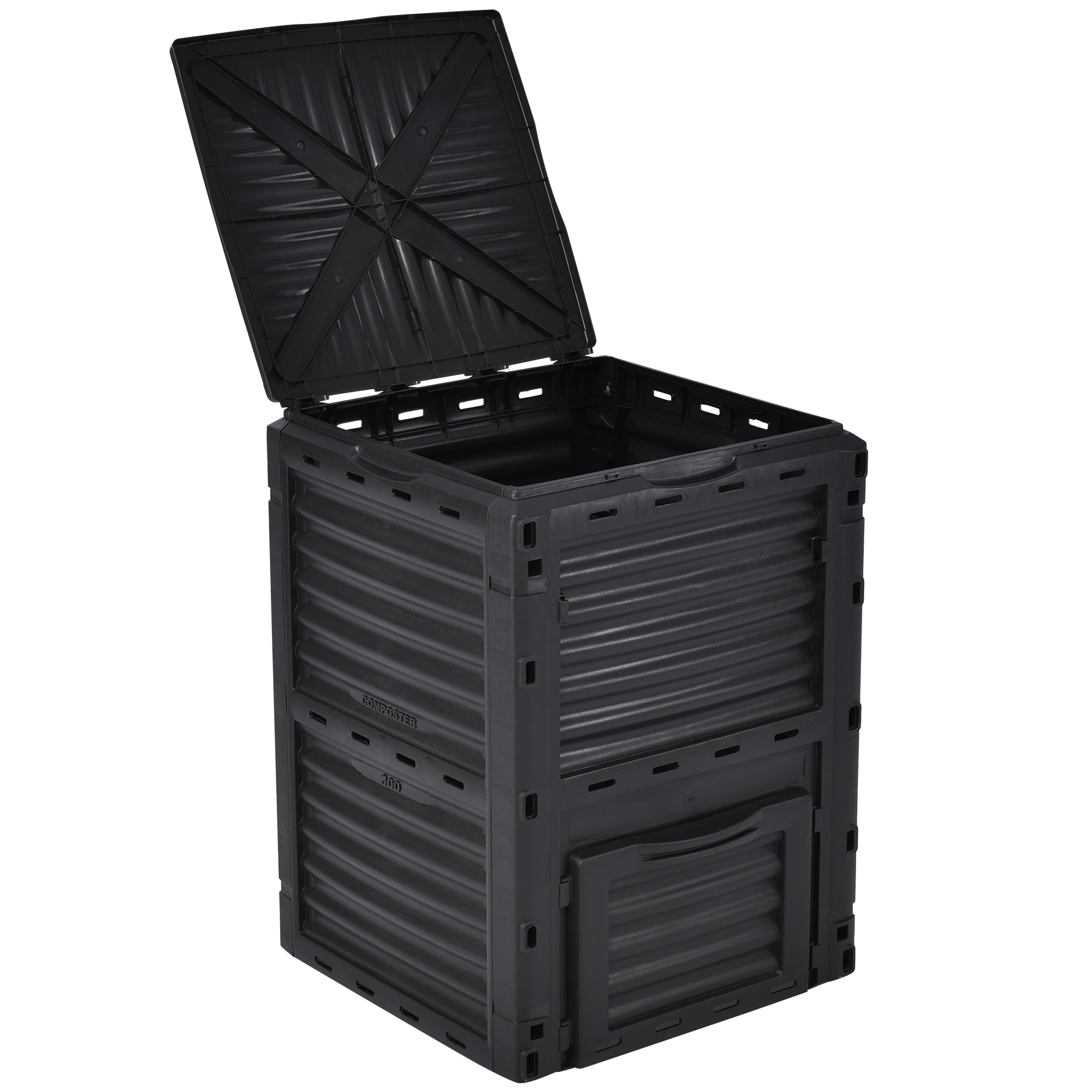 生ごみ処理 家庭菜園 Dコンポスト屋外 落ち葉処理 堆肥コンポスター おしゃれ 家庭用 堆肥製造器 園芸シート付 家庭菜園 大容量250L 大型 有機肥料